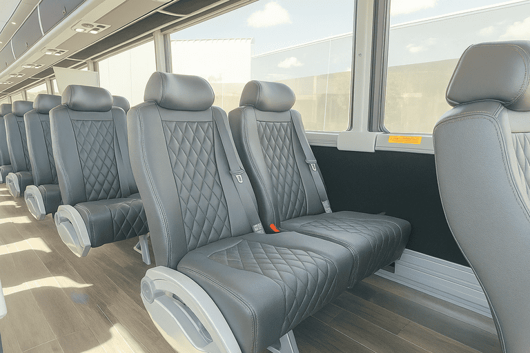 interior of Oro Valley Charter Bus charter bus