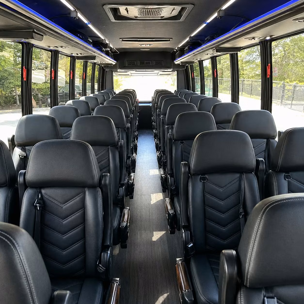 28 passenger minibus interior
