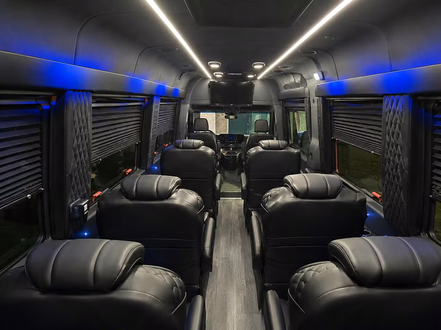 sprinter van with driver inside